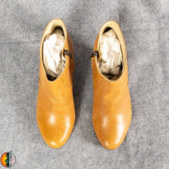 Fortress Of Inca Adriana Coco Ankle Booties Brown Block Heel Women Sz 6.5 EU 37 - Picture 5 of 10